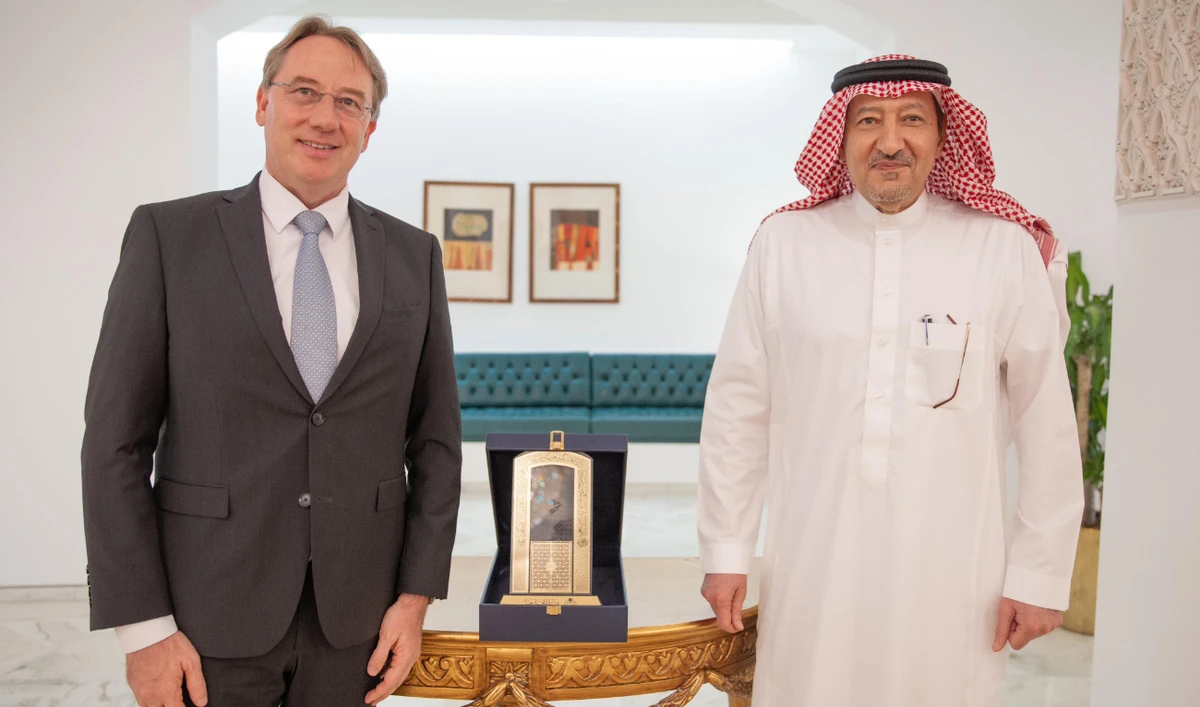 Saudi Deputy Minister of Foreign Affairs Waleed Elkhereiji recently organized a reception on the occasion of Ludovic Pouille’s end of term as ambassador of France to the Kingdom. (X/ludovic_pouille)