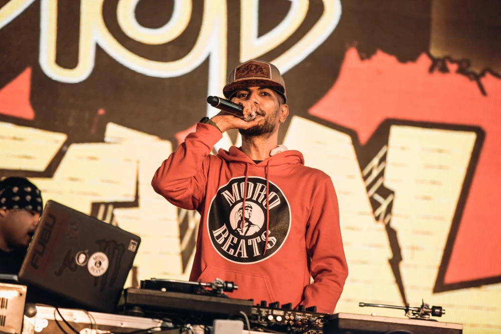 The founder of Morobeats, DJ Medmessiah, performs in March 2020. (DJ Medmessiah)