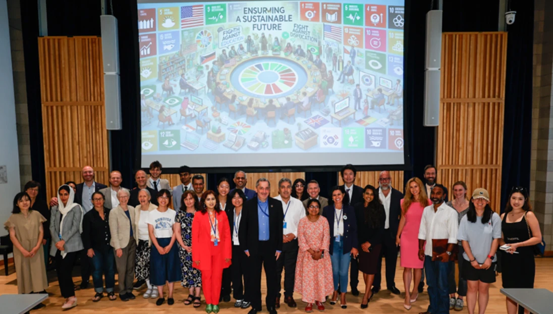 A forum on decarbonization in built-up areas was held at Columbia University in New York on Wednesday evening, hosted by the Saudi Green Building Forum. (Supplied)