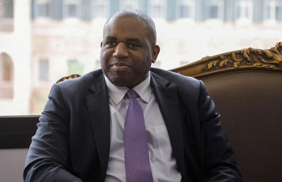 Britain’s new foreign secretary, David Lammy, is visiting Israel and the West Bank. (Reuters/File Photo)