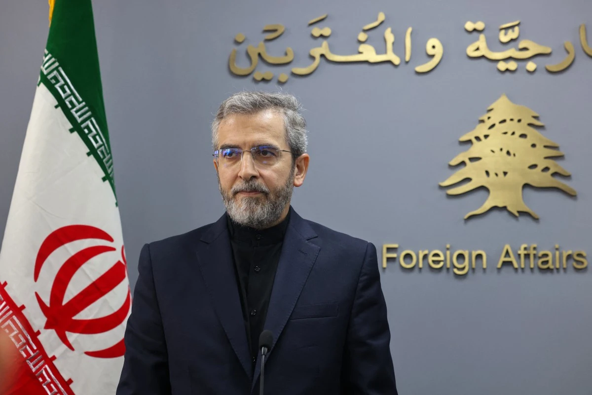 Iran's acting Foreign Minister Ali Bagheri holds a press conference. (File/AFP)