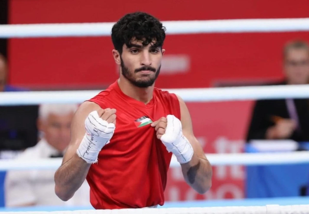 Palestinian boxer Waseem Abu Sal has received a wildcard spot at the 2024 Olympics Games in Paris. (Supplied)