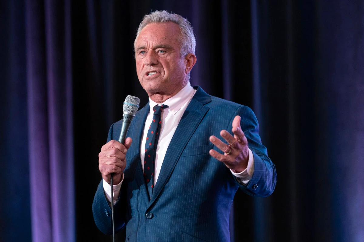 Independent presidential candidate Robert F. Kennedy Jr. speaks during the Libertarian National Convention in Washington, May 24, 2024. (AP)