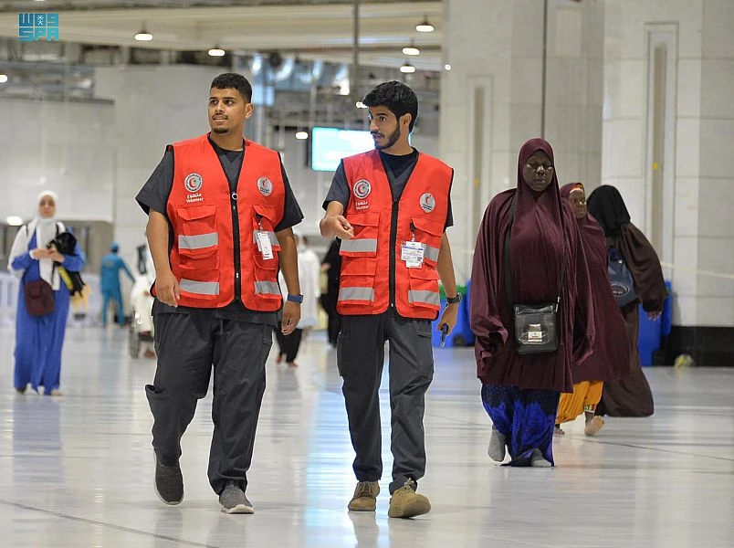 Saudi Red Crescent Authority volunteers provided numerous services during the Hajj season. (SPA)