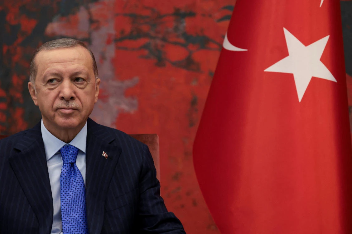 Turkish President Tayyip Erdogan during a visit to Belgrade, Serbia September 7, 2022. (Reuters)