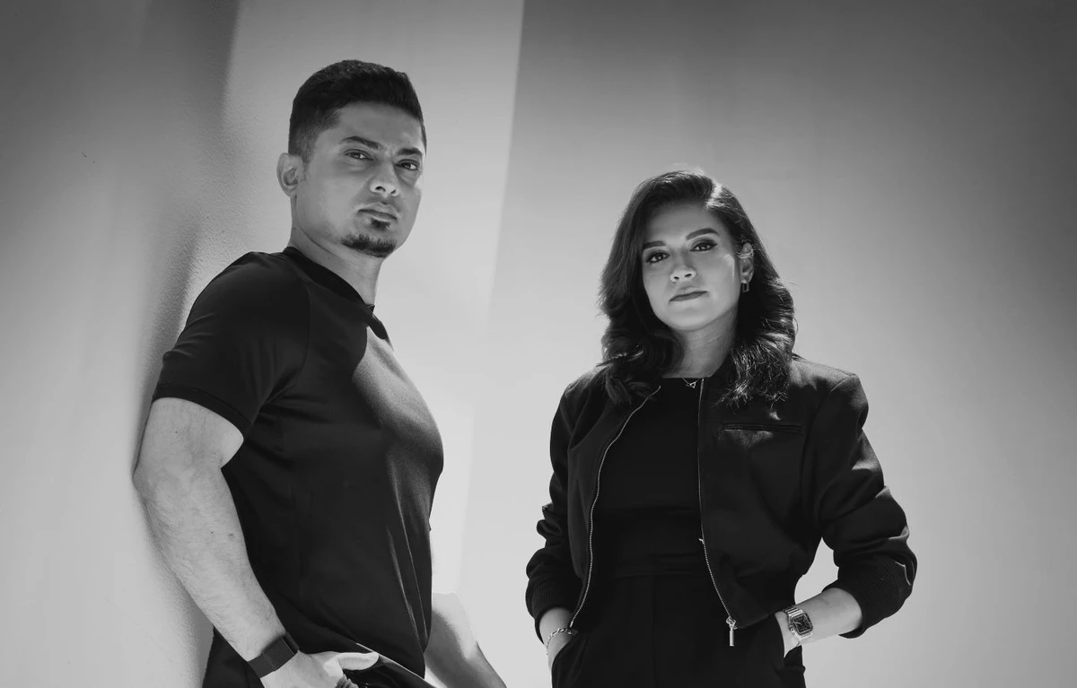 Squatwolf, the gym-wear brand co-founded by Anam Khalid and Wajdan Gul, is expanding in Saudi Arabia. (Supplied)