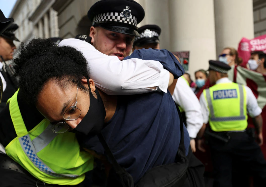 Nine arrests during London protest against Israel arms exports