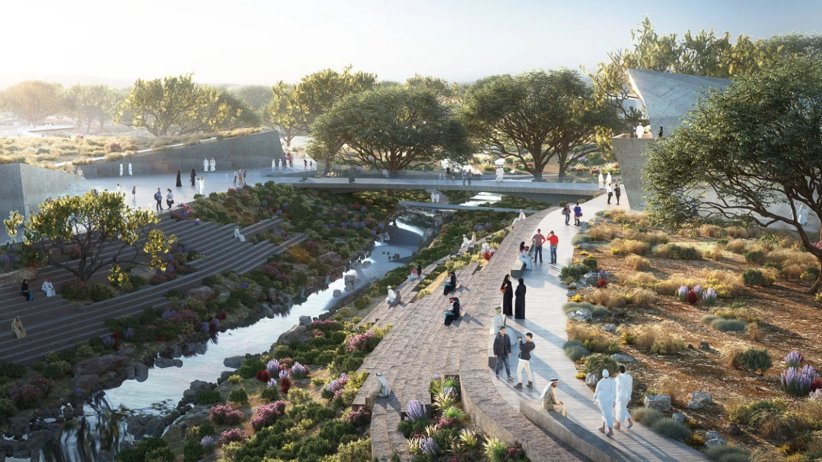 An imaginative photo of King Abdulaziz Park (north of Riyadh), which is expected to be completed in 36 months. (Supplied)