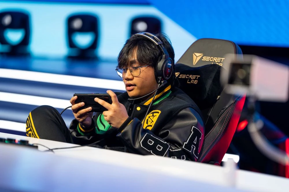 Rowgien ‘Owgwen’ Unigo of Team Falcons in action at the Esports World Cup in Riyadh. (Supplied)
