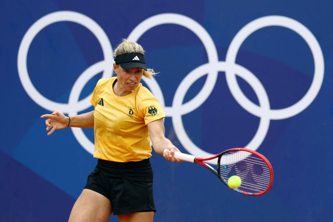 Angelique Kerber of Germany faces four-time major winner Naomi Osaka of Japan in the first round at the Paris Olympics. (Reuters)