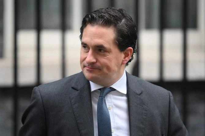 Johnny Mercer, Britain’s former minister for veterans had been on a collision course with the law over his refusal to reveal the sources of allegations that British special forces committed war crimes in Afghanistan. (AFP/File Photo)