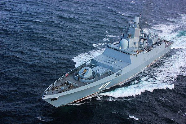 The Russian navy frigate Admiral Gorshkov and a support vessel docked at the Port of Oran on Friday, Russia's Northern Fleet said in a statement. (X/@factsprime35)