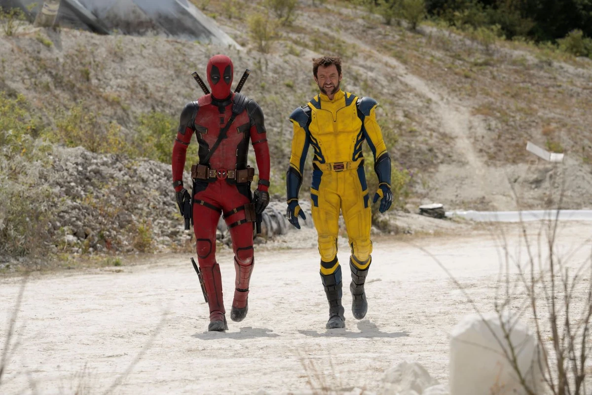 Ryan Reynolds and Hugh Jackman in ‘Deadpool & Wolverine.’ (Disney)