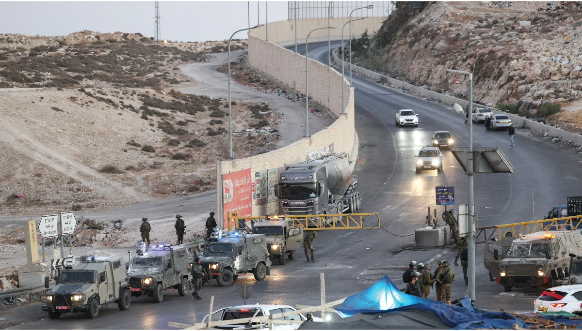 The West Bank separation wall is viewed by Palestinians as undermining the two-state solution. (AFP file photo)