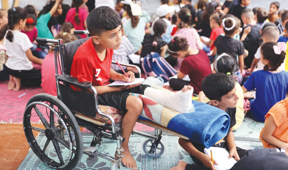 More than 1.8 million of Gaza’s 2.3 million people have been driven from their homes, often moving multiple times over the past months to get away from Israeli attacks. (AFP)