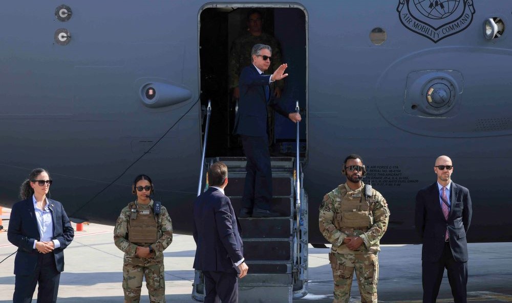US Secretary of State Antony Blinken departs for Egypt, Tel Aviv, Israel, Aug. 20, 2024. (Reuters)