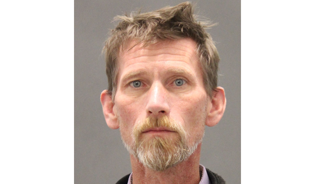 This handout photo provided by the Burlington Vermont Police Department on November 27, 2023, shows the booking photo of Jason Eaton. (AFP)