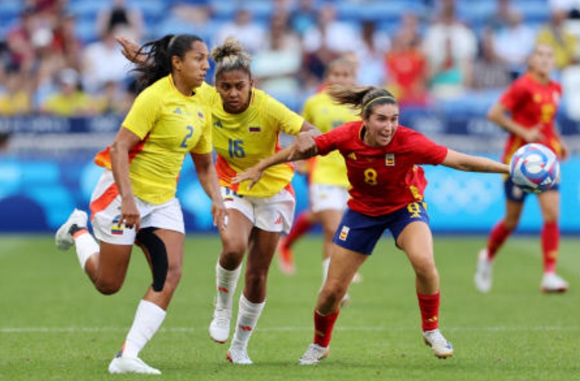 Spain survive Colombia scare, join USA in Olympic women’s football semis
