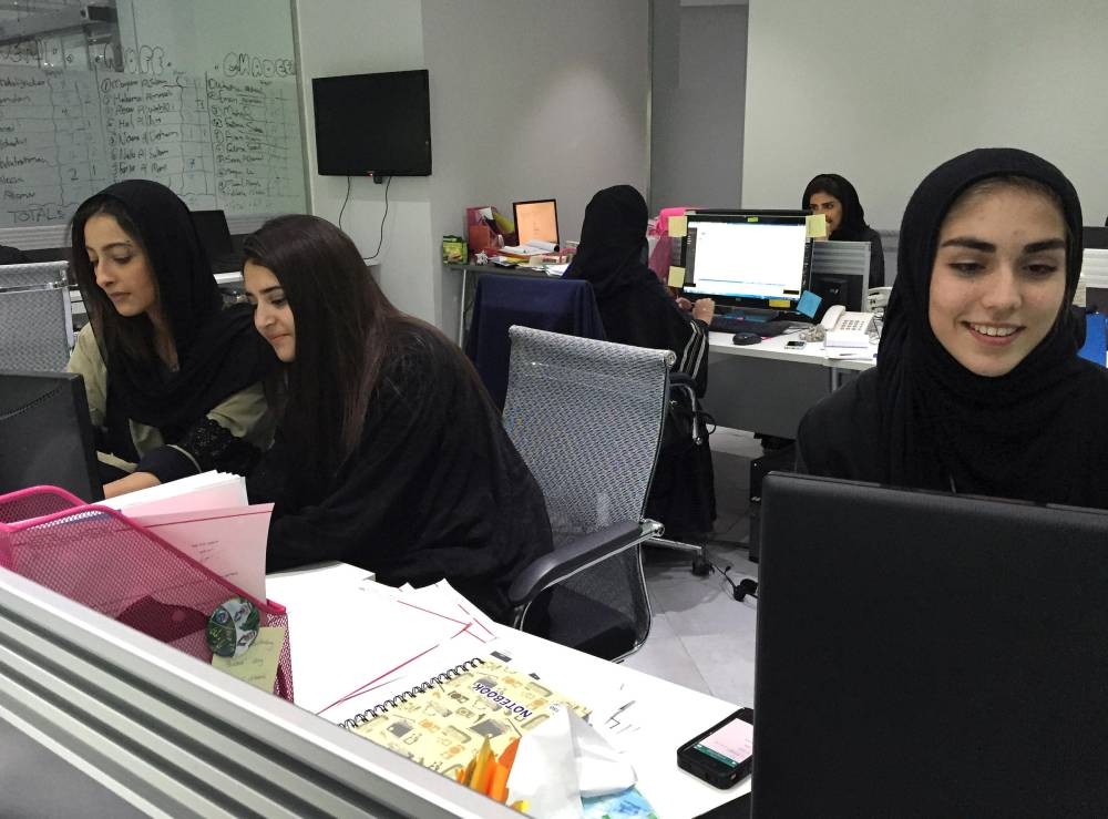 Female workforce growth was even more notable, with a rate of 5.5 percent in Saudi Arabia compared to 2.1 percent in Australia and lower figures in the rest of the G20. File