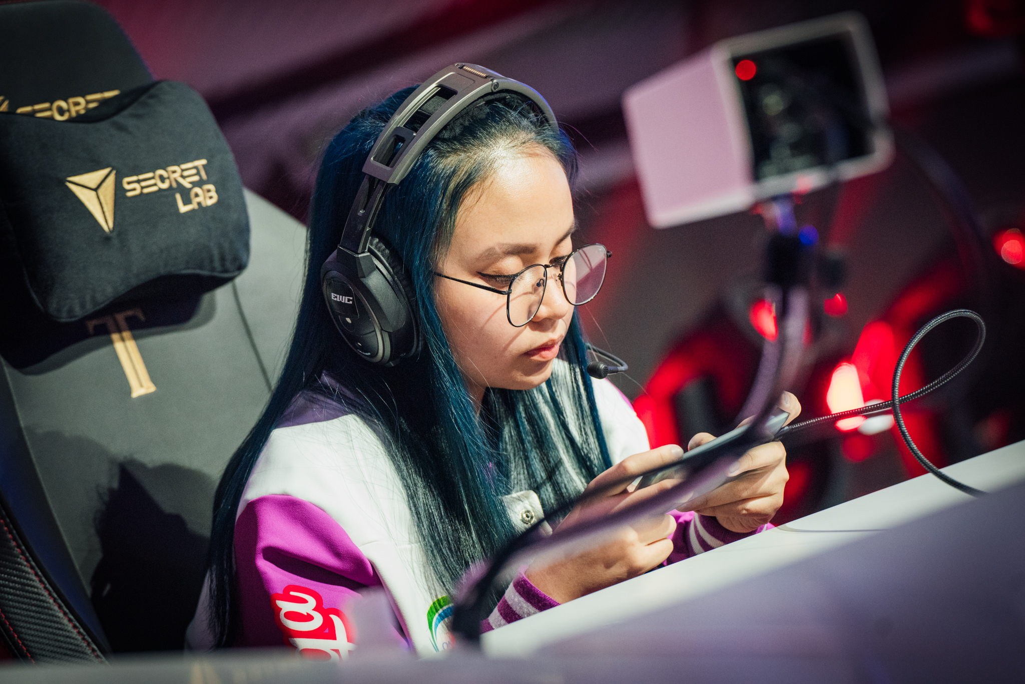 Not Ayanami of Omega Empress, winners of the Mobile Legends: Bang Bang Women’s Invitational at the Esports World Cup in Riyadh. (Supplied)