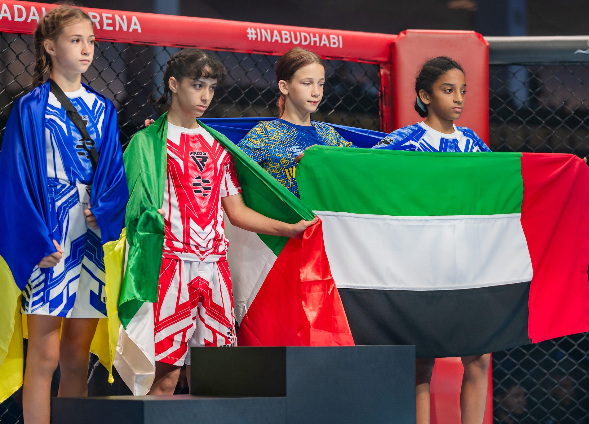 The UAE claimed four medals on the opening day of the IMMAF Youth World Championships in Abu Dhbai (UAEJJF)