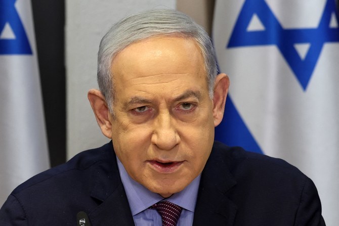 Israeli Prime Minister Benjamin Netanyahu said in an interview published Thursday that he was “sorry” that Hamas was able to carry out its October 7 attack, without explicitly taking responsibility. (AFP/File)