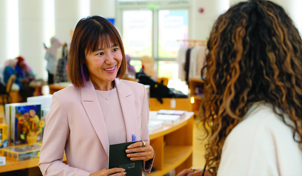 Cindy Mi is an english teacher for 25 years who founded the online learning platform VIPKid a decade ago and brought the company to Saudi Arabia about two years ago. (AN photo by Abdulrhman Bin Shalhoub/Supplied)