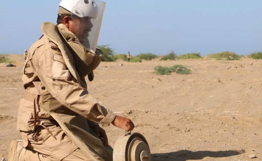 Ousama Al-Gosaibi, the initiative’s managing director, said a total of 454,688 mines had been cleared since its inception in 2018. (SPA)