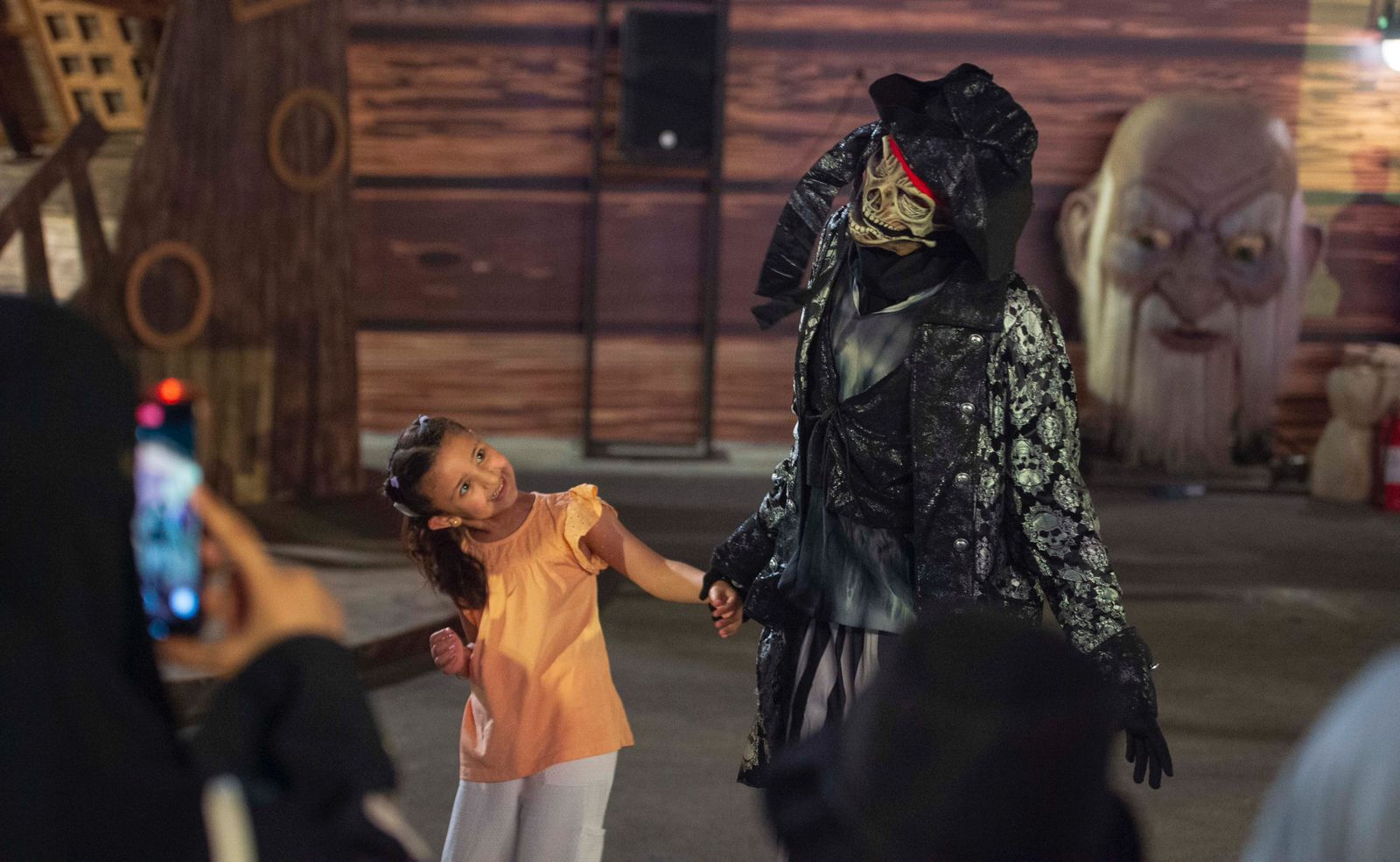 Visitors to the horror zone are immersed in excitement and suspense as they venture into the haunted lair of the pirate world. (Supplied)
