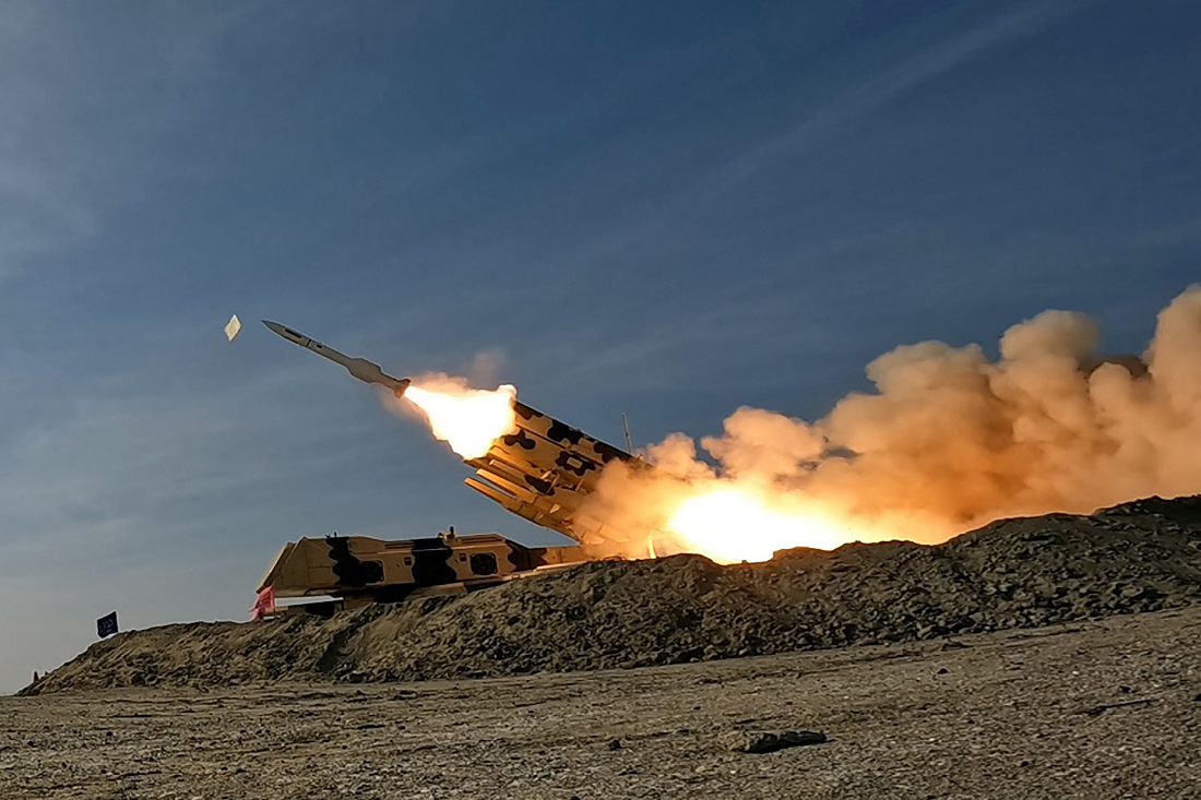 The drills are ongoing in the western province of Kermanshah close to the border with Iraq. (File/AFP)