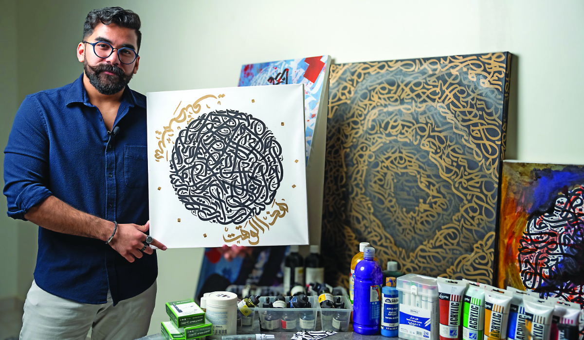 Saudi calligraffiti artist rewrites tradition using bold strokes