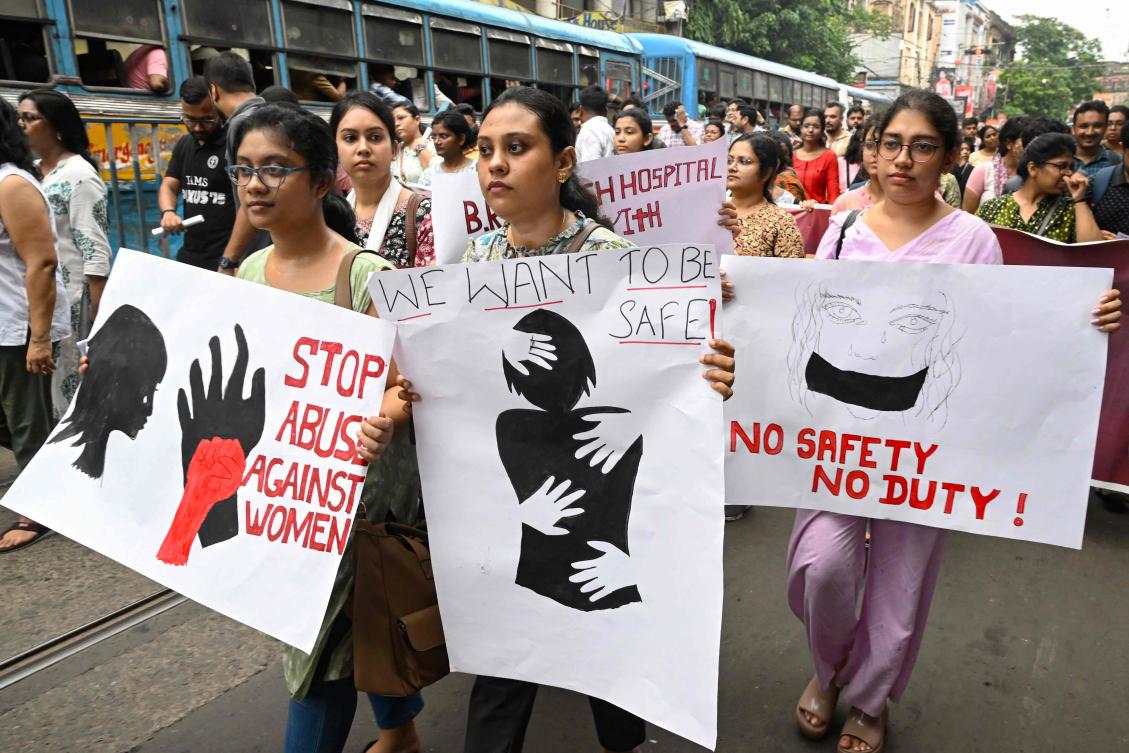 Doctors in India’s crowded and often squalid government hospitals sometimes also end up bearing the brunt of violence by those angered at medical services they see as falling short. (AFP)