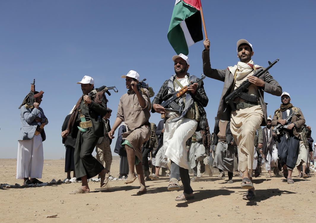 The Houthis have been engaged in a civil war with Yemen’s internationally recognized government since 2014, when they took control of Sanaa and most of the north. (AP)
