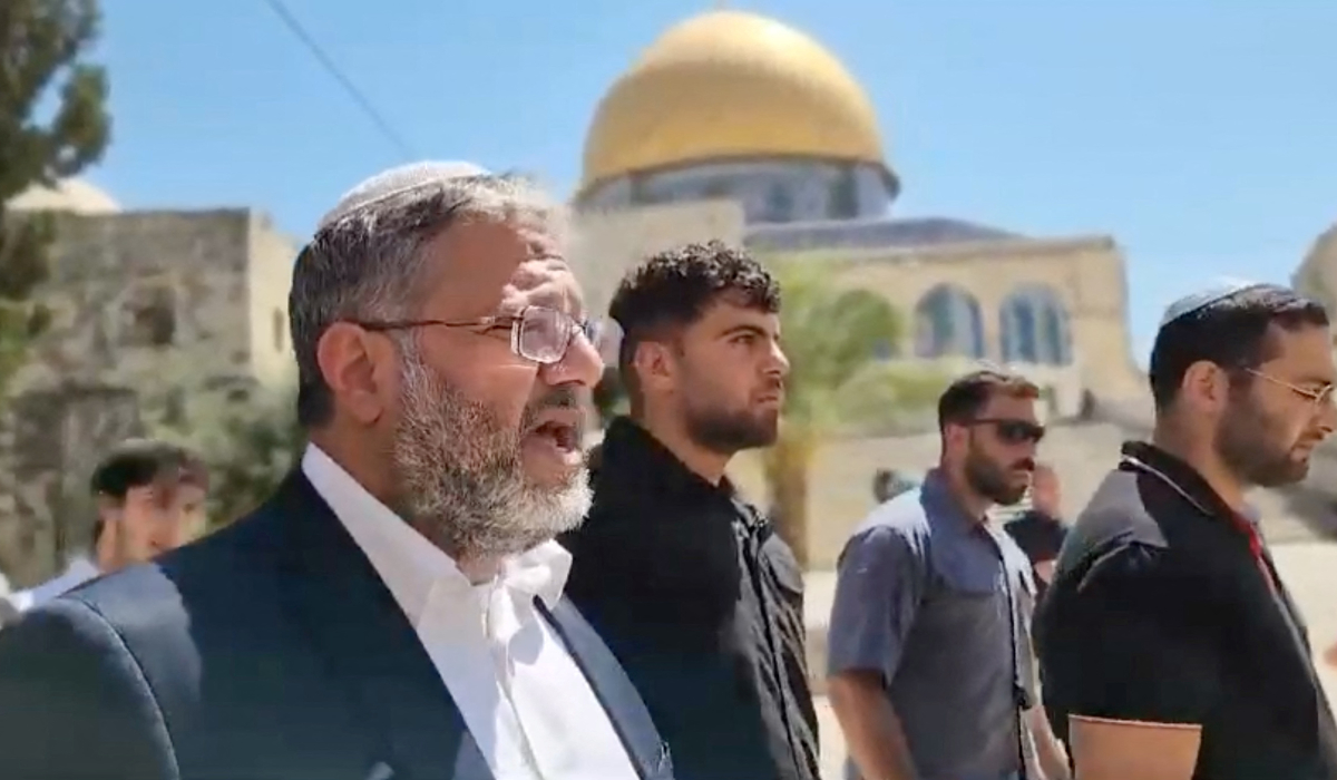 Israeli National Security Minister Itamar Ben-Gvir visits Al-Aqsa compound in Jerusalem's Old City. (REUTERS)