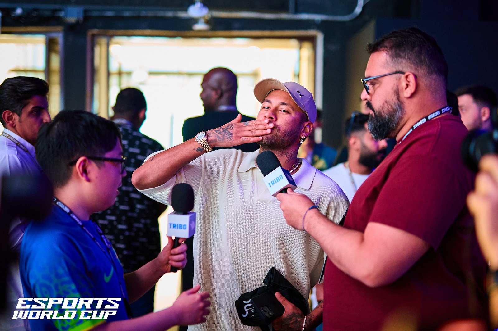 Neymar during a visit to the Esports World Cup in July. (Supplied)