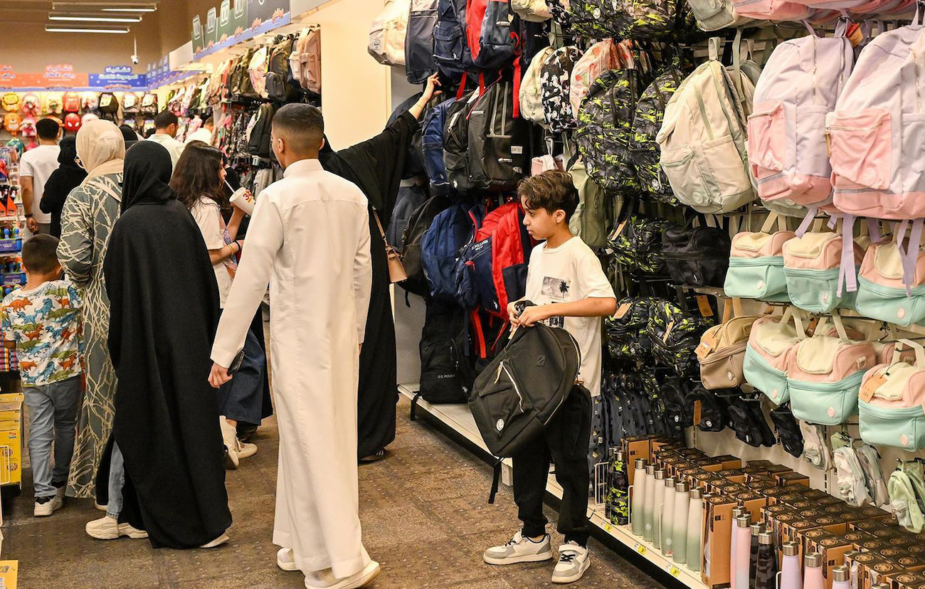 Stationery and school supply stores across the Kingdom are bustling with activity as parents and students stock up on supplies. (AN photo)