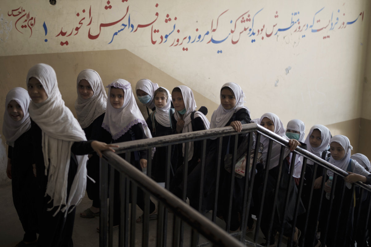 Since early 2022, the Taliban has banned girls above the sixth grade from attending school. (AP/File)