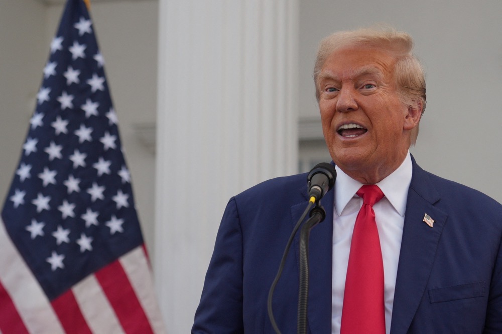 Republican presidential nominee and former U.S. President Donald Trump n Bedminster, New Jersey. (Reuters)