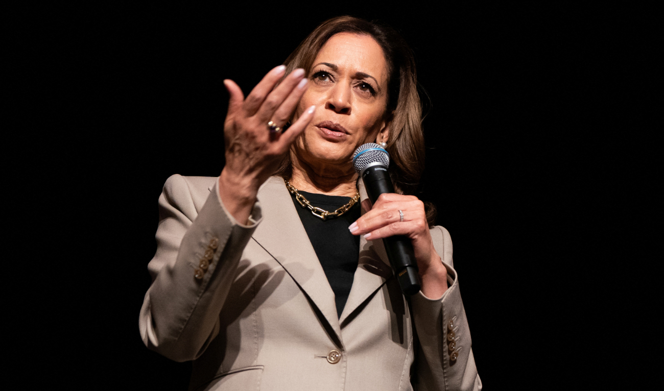 US Vice President and Democratic presidential candidate Kamala Harris speaks in Prince George’s County, Maryland, US, August 15, 2024. (Reuters)