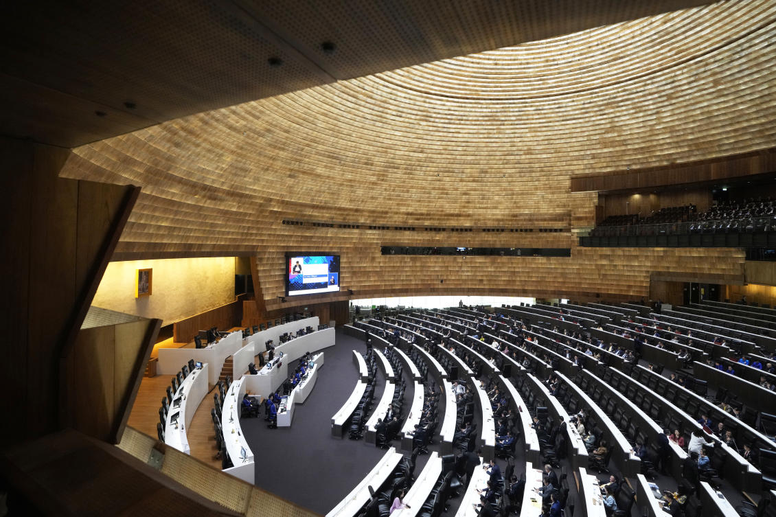 Above, Thai lawmakers vote to select a new prime minister at the Parliament in Bangkok on Aug. 16, 2024. (AP)