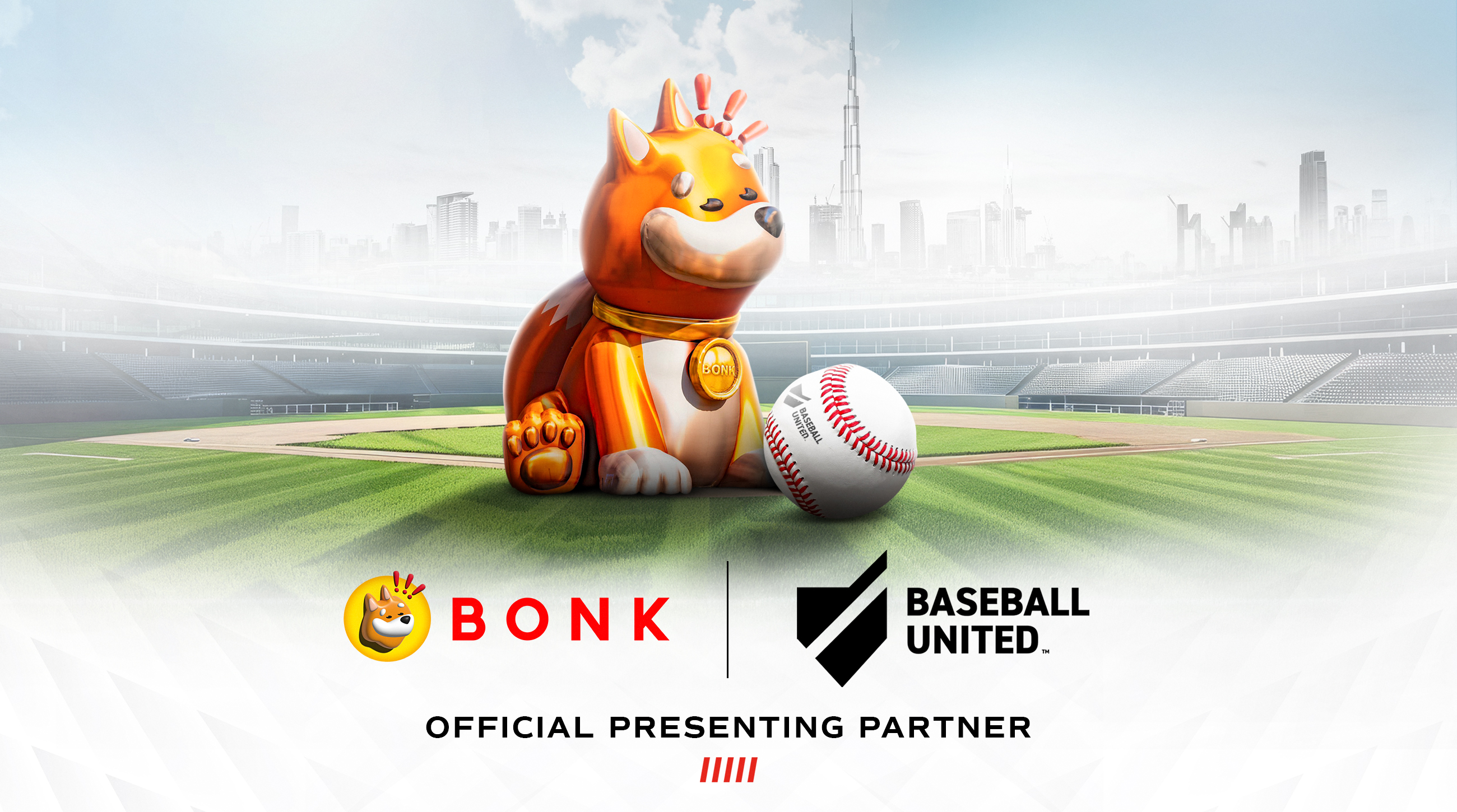 BONK will be the rpesenting partner for Baseball United's inaugural 2025 season (Baseball United)