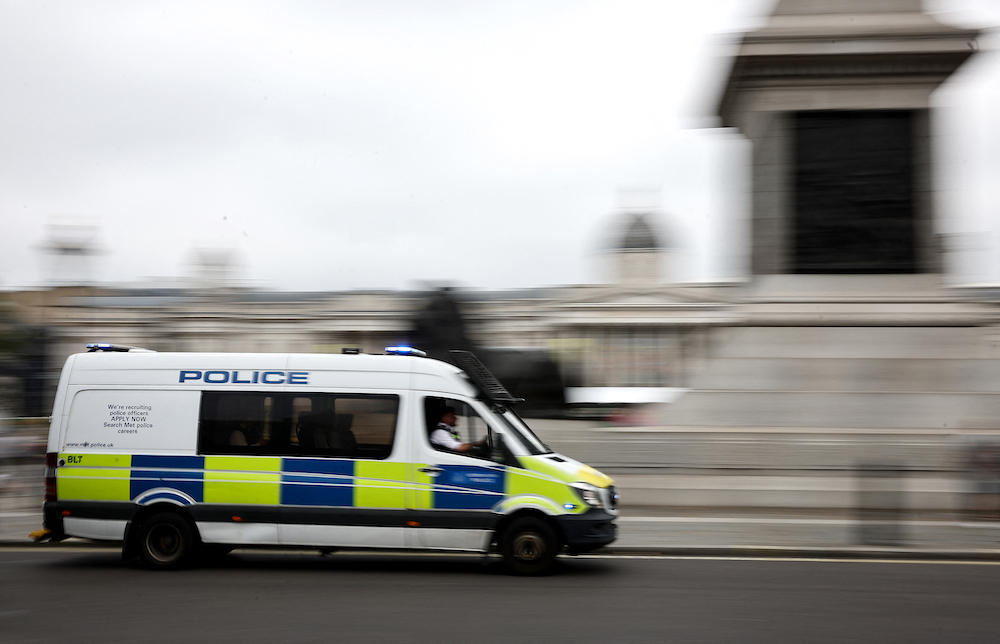 British police charged the duo with preparation of terrorist acts and collecting information likely to be useful to a person preparing such an act. (AFP)