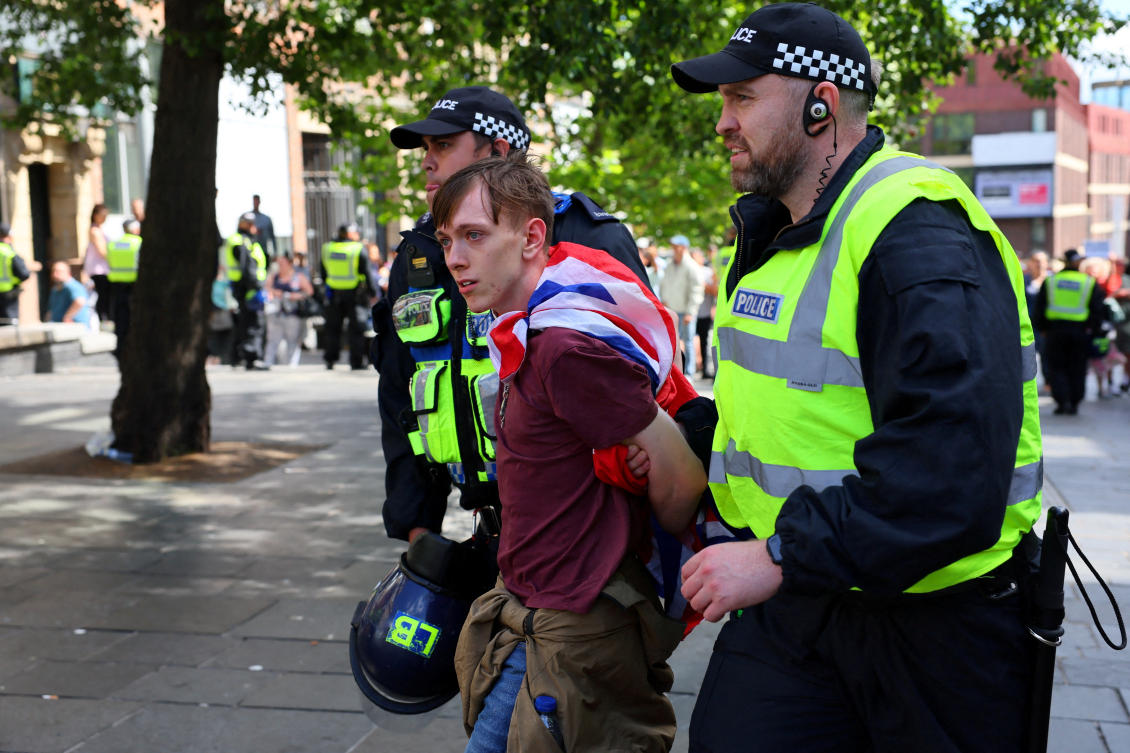 The public’s concerns about immigration have increased in the aftermath of the rioting in many towns and cities this month by anti-immigration demonstrators. (Reuters)