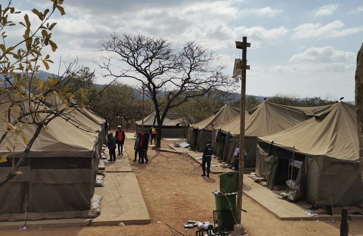 A camp where 95 Libyan nationals were arrested on suspicion of running an illegal military camp in White River, South Africa. Prosecutors have withdrew charges Thursday, Aug. 15, 2024. (AP)
