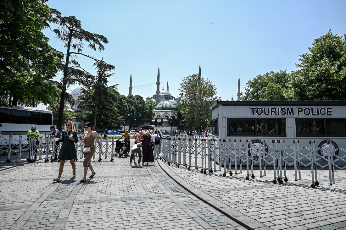 he victims were sitting on Dilaver Street in the Kagithane district of north Istanbul when the attack happened. (File/AFP)