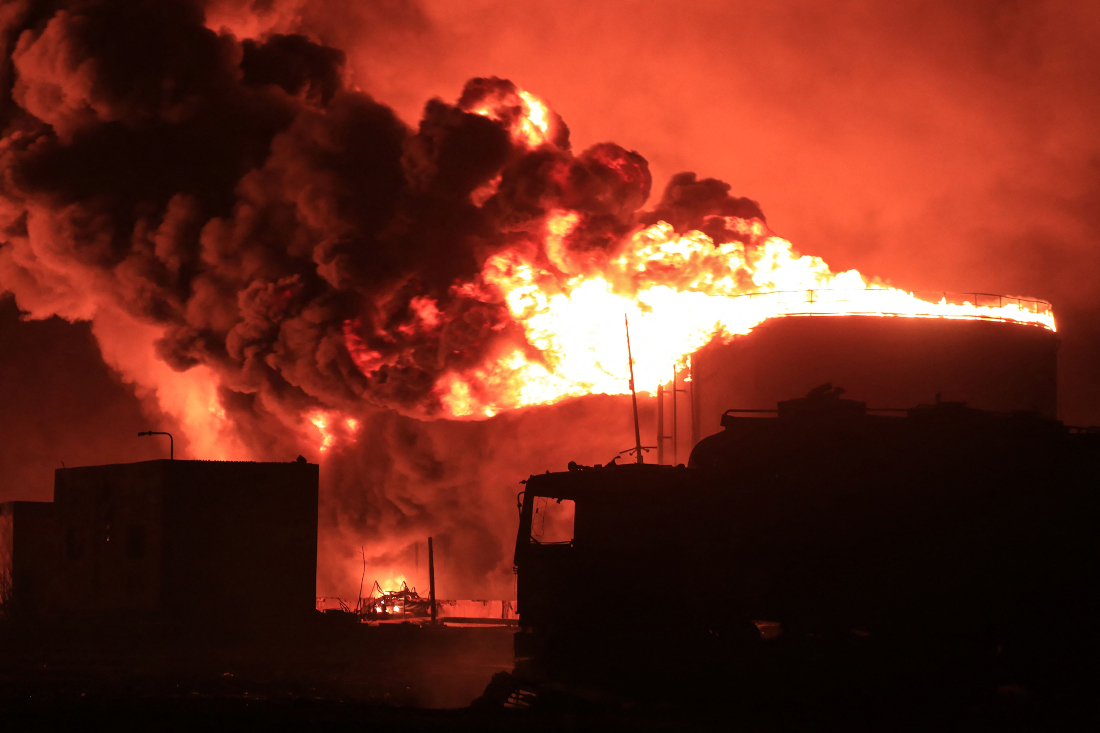 The Israeli port attack took place a day after a Houthi drone hit Israel’s economic hub Tel Aviv. (File/AFP)