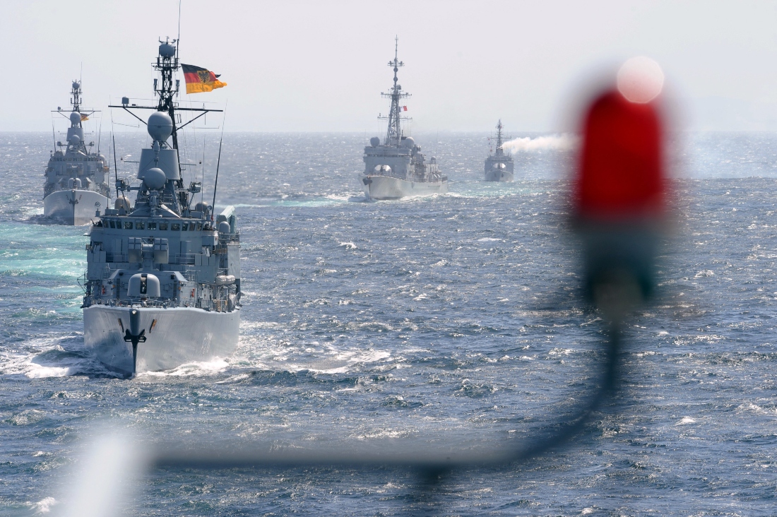 In 2021, a German warship sailed through the South China Sea, for the first time in almost 20 years. (FILE/AFP)