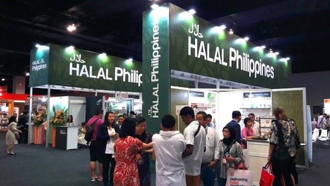 Filipino companies display halal-certified food products at the Malaysia International Halal Showcase in Kuala Lumpur, Malaysia. (MIHAS)