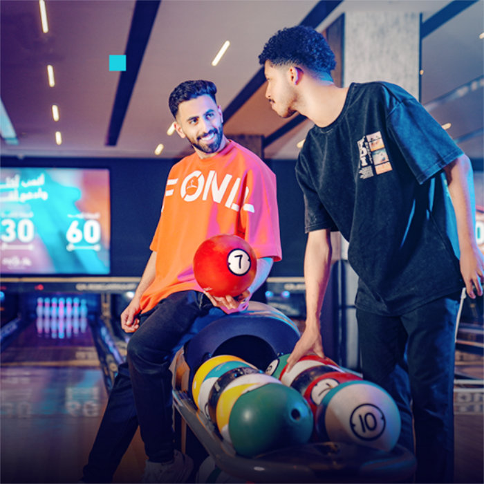Yalla! Bowling is the perfect place to hang out and socialize with friends and family.