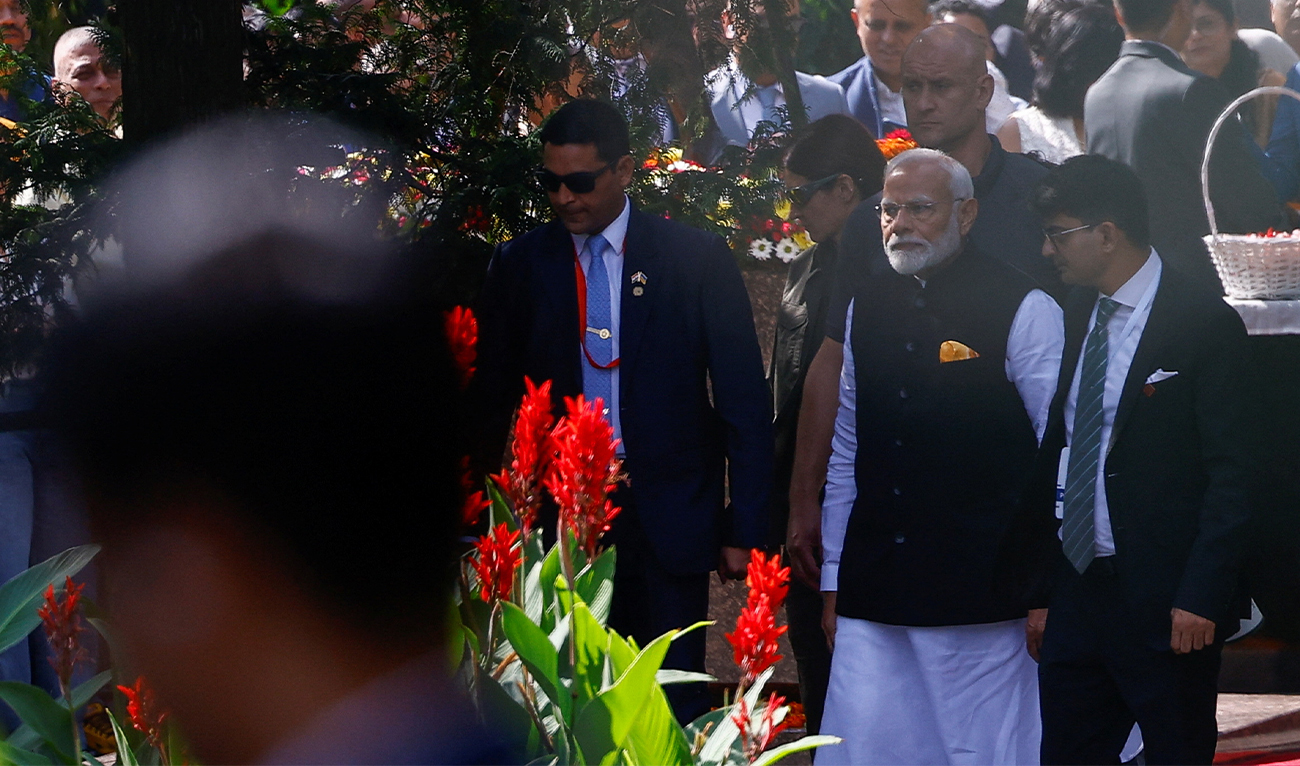 ndian Prime Minister Narendra Modi visits a monument to Mahatma Gandhi, amid Russia's attack on Ukraine, in Kyiv, Ukraine on August 23, 2024. (REUTERS)